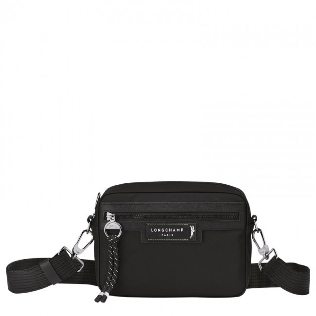 Longchamp Men's Le Pliage Energy S Camera bag Black - Recycled canvas | Black