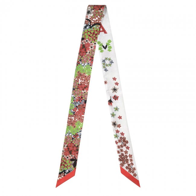 Longchamp Women's Collier de fleurs Bandeau Paprika - Silk | Paprika