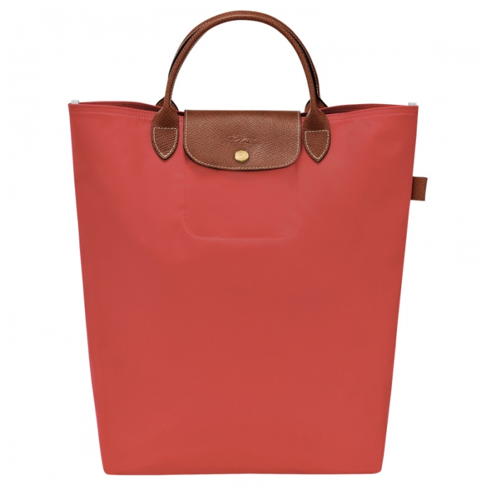 Longchamp Men's Le Pliage Original M Tote bag Tomato - Canvas | Tomato