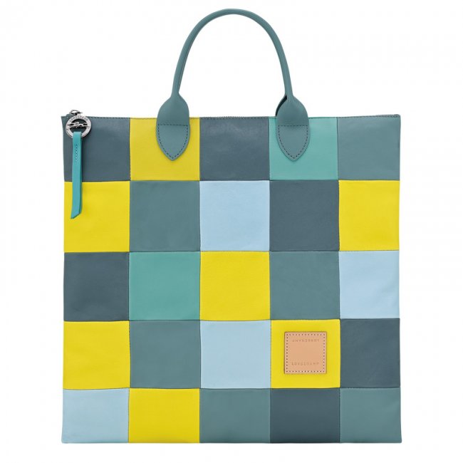 Longchamp Men's Re-Play L Handbag Eucalyptus - Leather | Eucalyptus