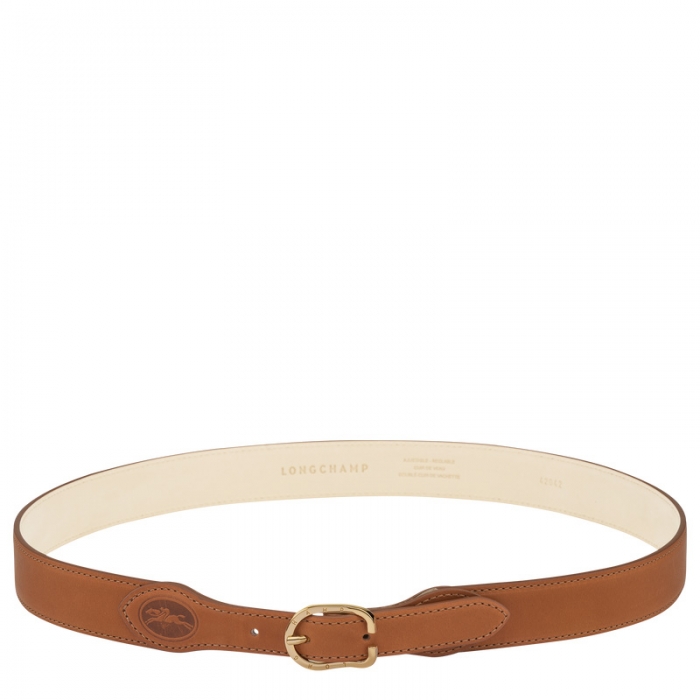 Longchamp Women's 1980 Ladies' Belt Cognac - Leather | Cognac