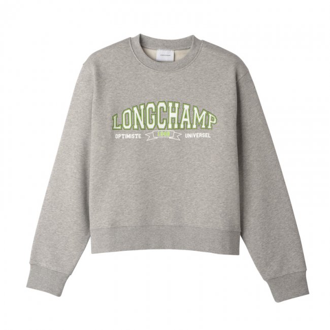 Longchamp Women's Sweatshirt Grey - Jersey | Grey