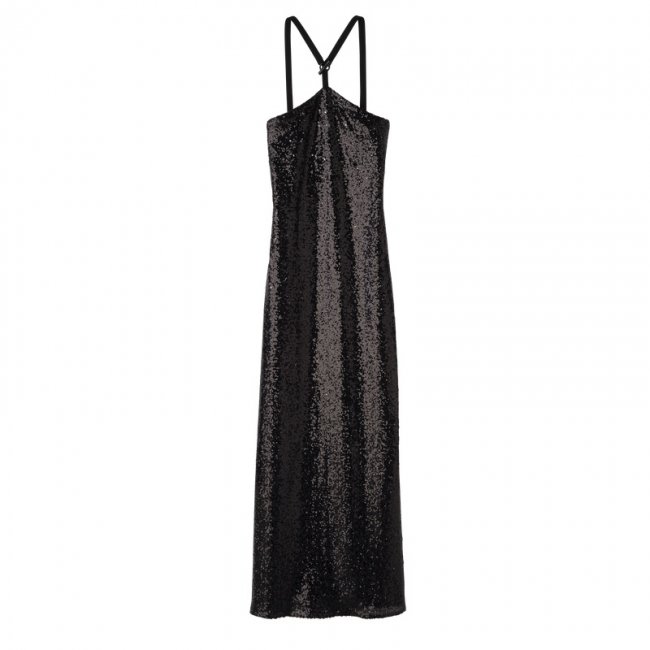 Longchamp Women's Long dress Black - Glitter | Black