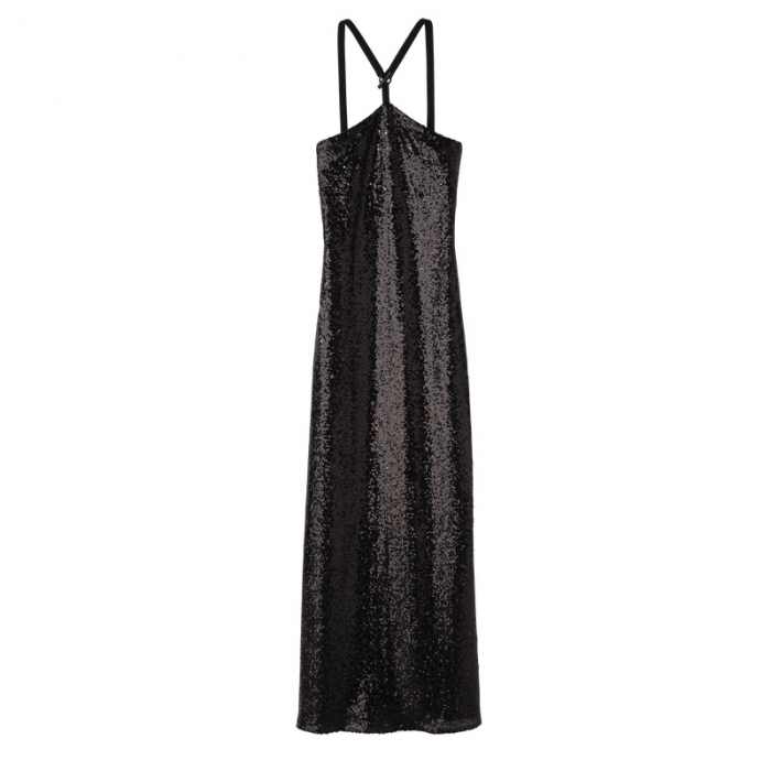 Longchamp Women's Long dress Black - Glitter | Black