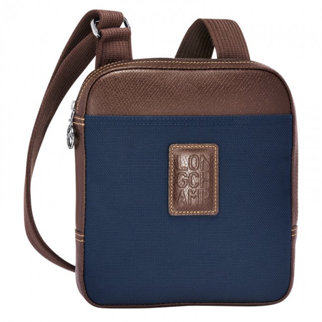Longchamp Men's Boxford XS Crossbody bag Blue - Recycled canvas | Blue
