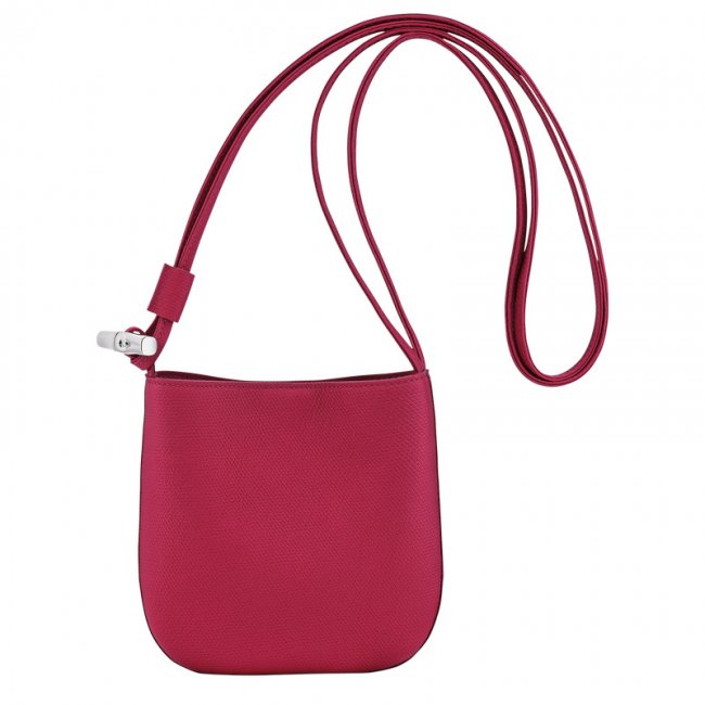 Longchamp Women's Le Roseau S Crossbody bag Beetroot - Leather | Beetroot
