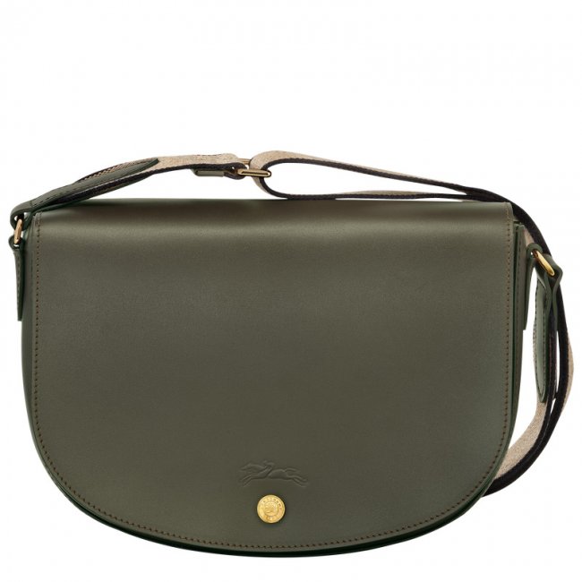 Longchamp Women's Épure M Crossbody bag Khaki - Leather | Khaki