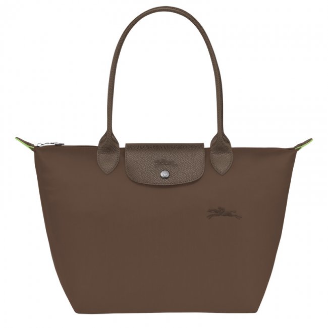 Longchamp Women's Le Pliage Green M Tote bag Terra - Recycled canvas | Terra