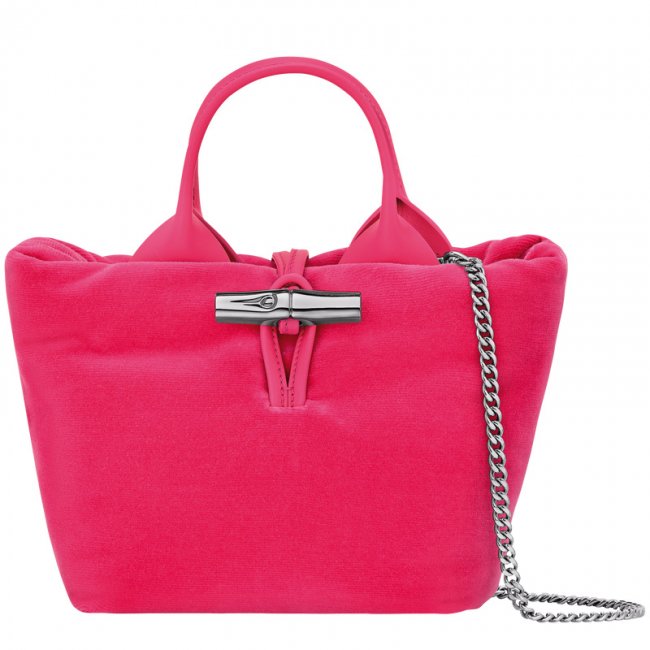 Longchamp Women's Le Roseau XS Handbag Pink - Canvas | Pink