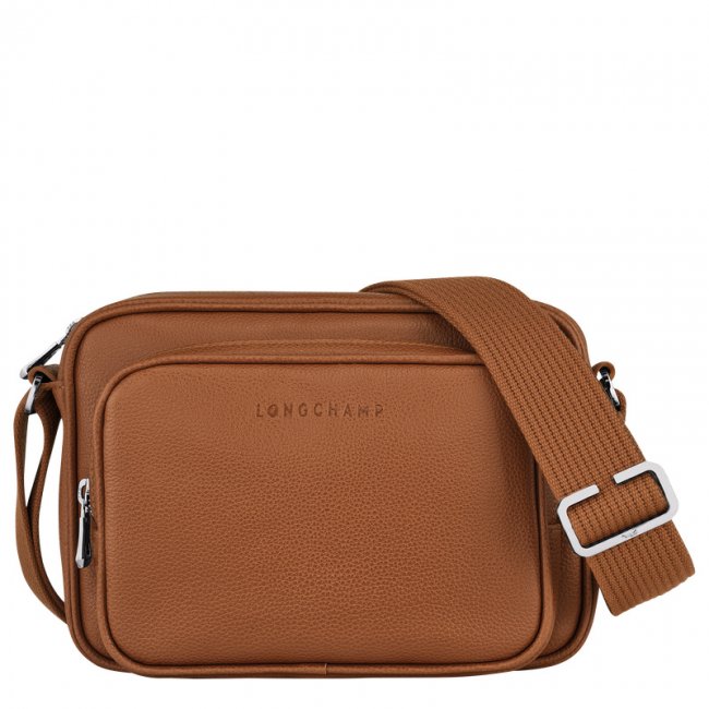 Longchamp Men's Le Foulonné S Camera bag Caramel - Leather | Caramel