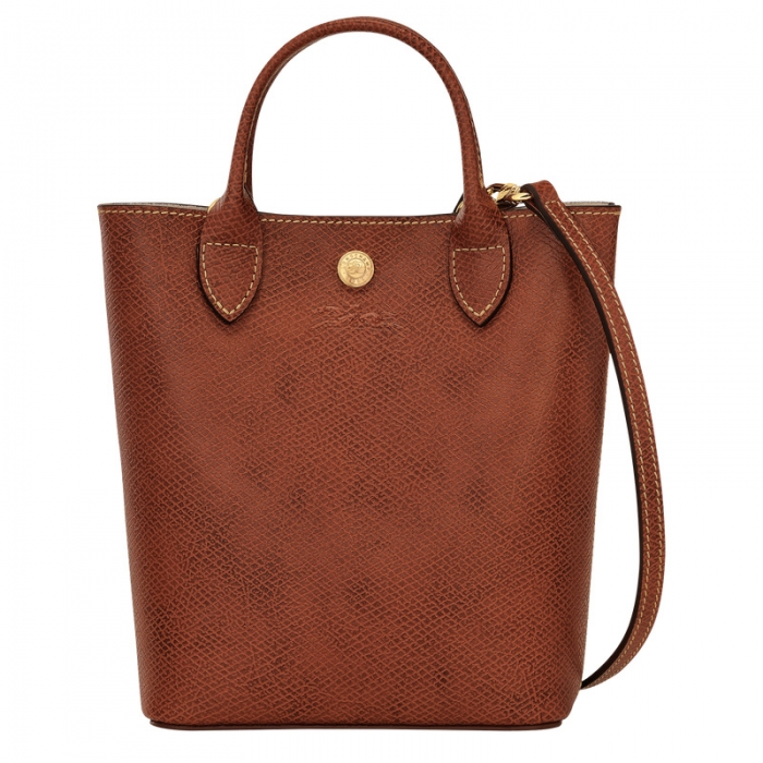 Longchamp Women's Épure XS Tote bag Brown - Leather | Brown
