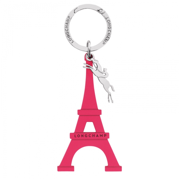 Longchamp Men's Le Pliage Original Keyring Pink - Leather | Pink