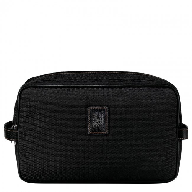 Longchamp Women's Boxford Toiletry case Black - Recycled canvas | Black