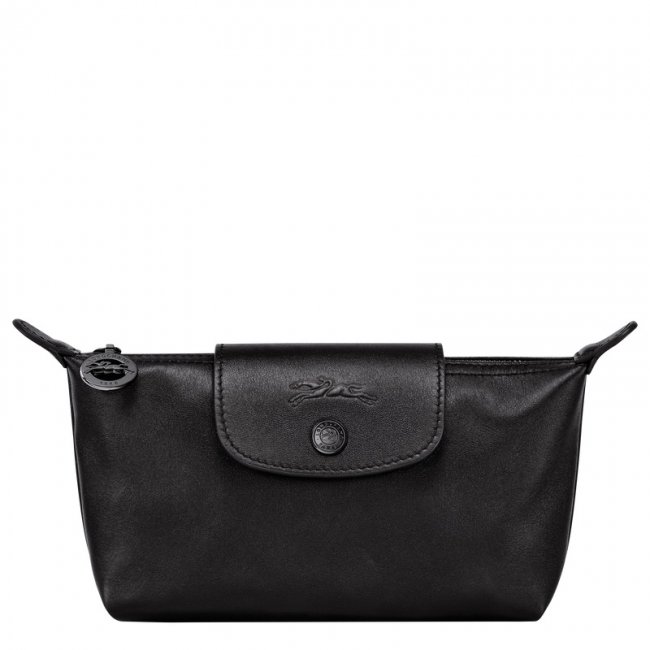 Longchamp Men's Le Pliage Xtra Pouch Black - Leather | Black