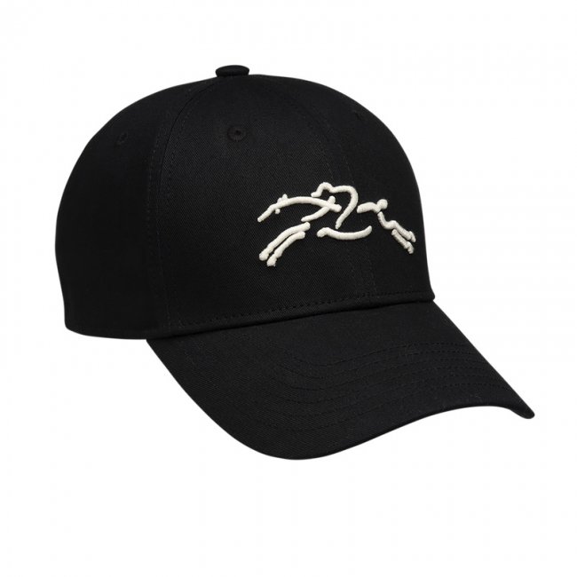 Longchamp Women's Solid cap Black - Organic cotton | Black