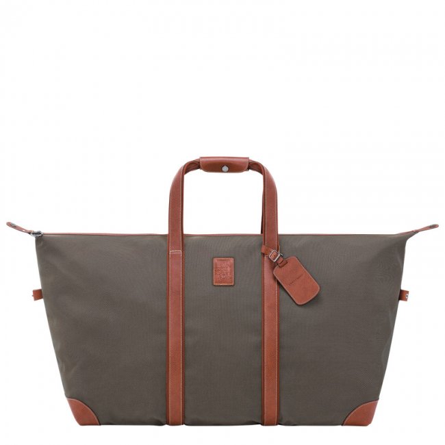 Longchamp Women's Boxford XL Travel bag Brown - Recycled canvas | Brown