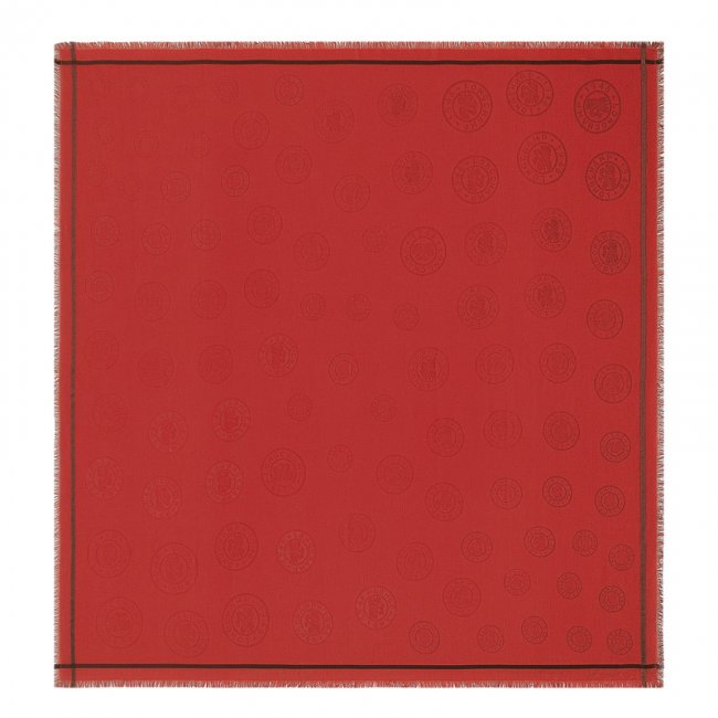 Longchamp Men's La Médaille Shawl Tomato - Cotton blend | Tomato