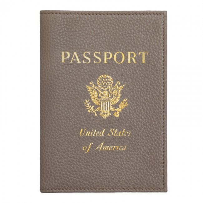 Longchamp Men's Le Foulonné Passport cover Turtledove - Leather | Turtledove