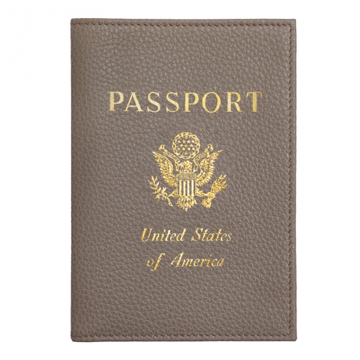 Longchamp Men's Le Foulonné Passport cover Turtledove - Leather | Turtledove