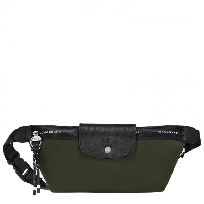 Longchamp Men's Le Pliage Energy M Belt bag Khaki - Canvas | Khaki