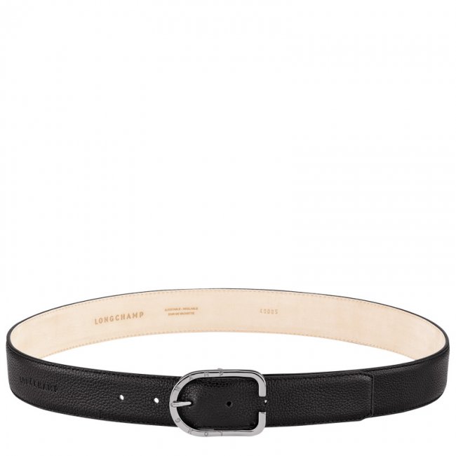 Longchamp Women's Le Foulonné Ladies' belt Black - Leather | Black