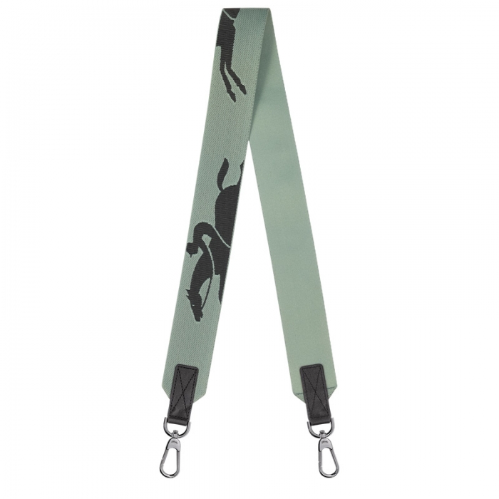 Longchamp Men's 3D Shoulder strap Vervain - Canvas | Vervain