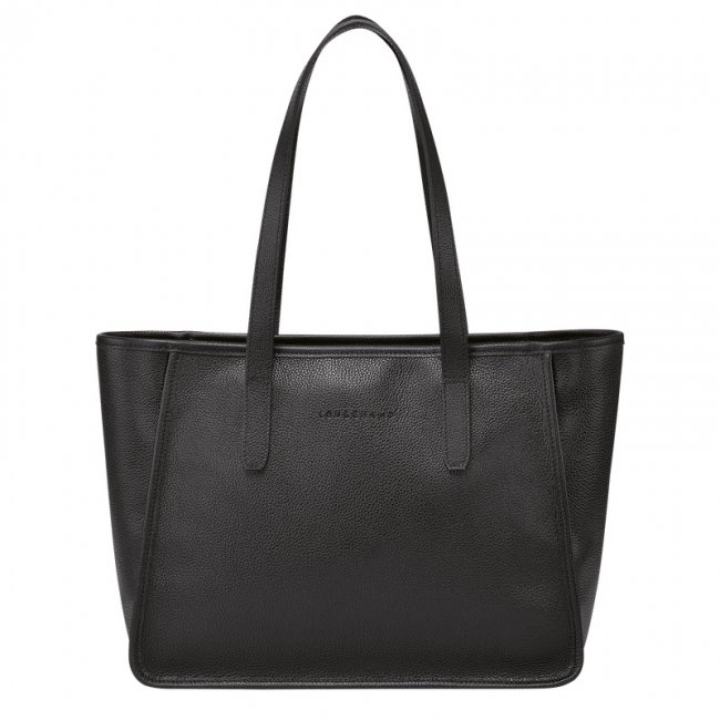 Longchamp Women's Le Foulonné L Tote bag Black - Leather | Black