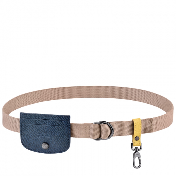 Longchamp Women's Re-play Ceinture Ladies' belt Clay - Canvas | Clay