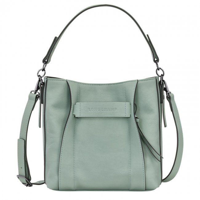 Longchamp Women's 3D S Crossbody bag Vervain - Leather | Vervain