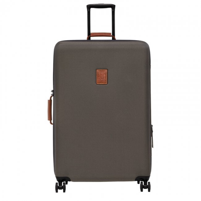 Longchamp Men's Boxford XL Suitcase Brown - Recycled canvas | Brown
