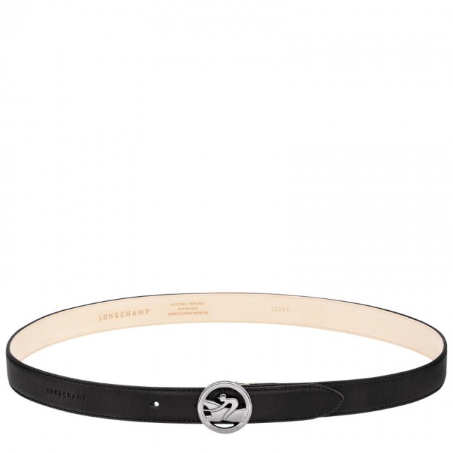 Longchamp Women's La Médaille Ladies' belt Black - Leather | Black