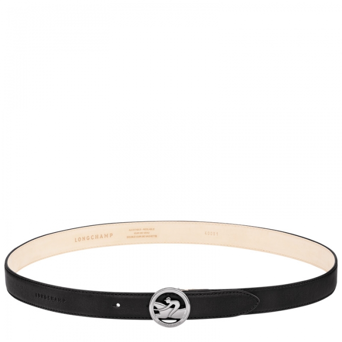 Longchamp Women's La Médaille Ladies' belt Black - Leather | Black