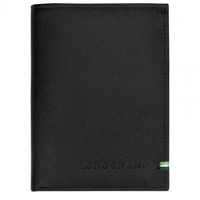 Longchamp Men's sur Seine Wallet Black - Leather | Black