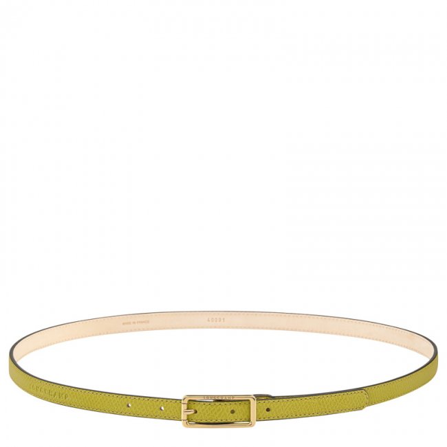 Longchamp Women's Épure Ladies' belt Kiwi Green - Leather | Kiwi Green