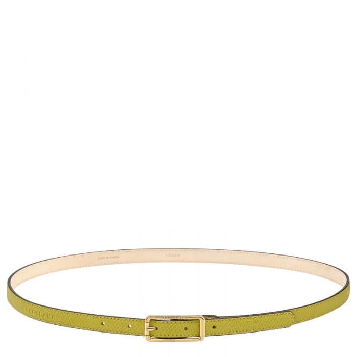 Longchamp Women's Épure Ladies' belt Kiwi Green - Leather | Kiwi Green