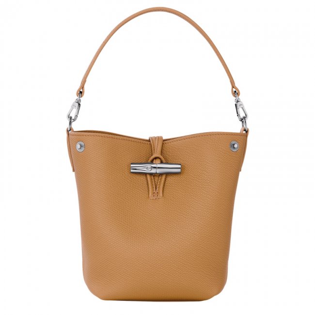 Longchamp Women's Le Roseau XS Bucket bag Walnut - Leather | Walnut