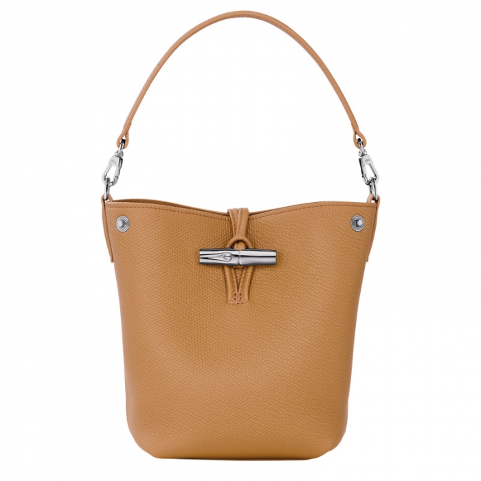 Longchamp Women's Le Roseau XS Bucket bag Walnut - Leather | Walnut