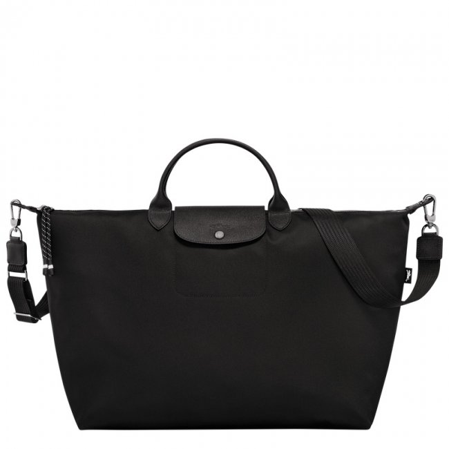 Longchamp Women's Le Pliage Energy L Travel bag Black - Recycled canvas | Black
