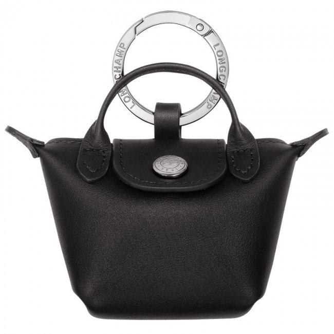 Longchamp Men's Le Pliage Xtra Airpods case Black - Leather | Black