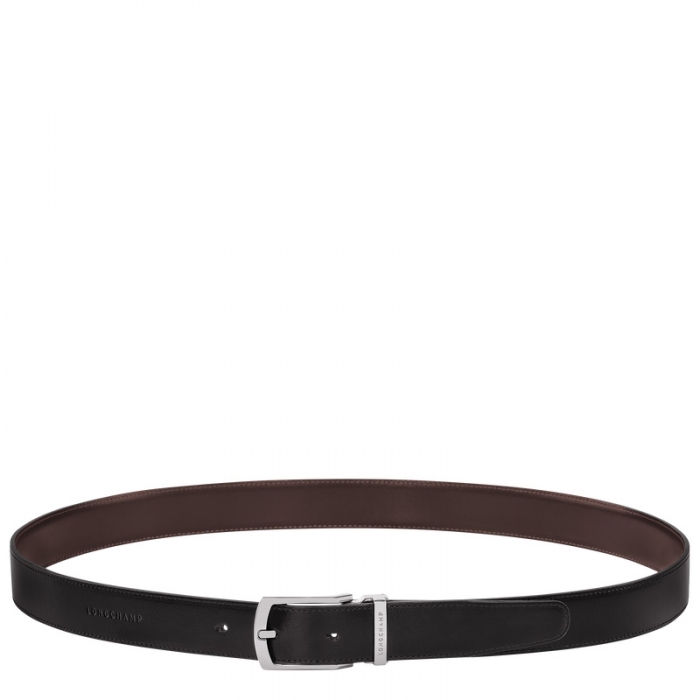 Longchamp Men's Delta Box Black/Mocha - Leather | Black/Mocha