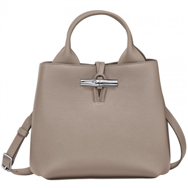 Longchamp Women's Le Roseau S Handbag Clay - Leather | Clay