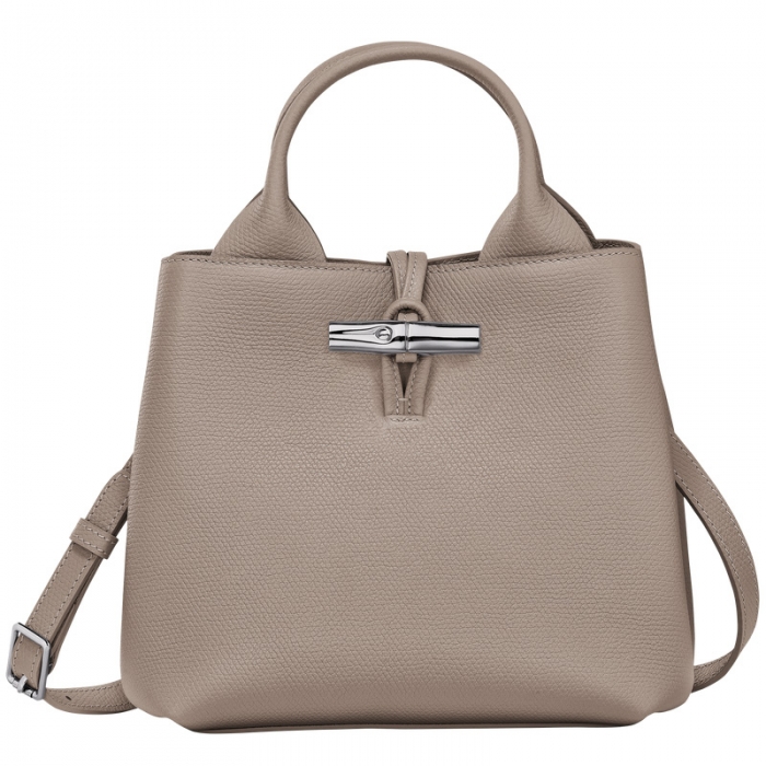 Longchamp Women's Le Roseau S Handbag Clay - Leather | Clay
