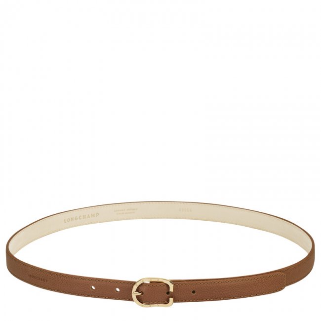 Longchamp Women's Le Foulonné Ladies' belt Caramel - Leather | Caramel