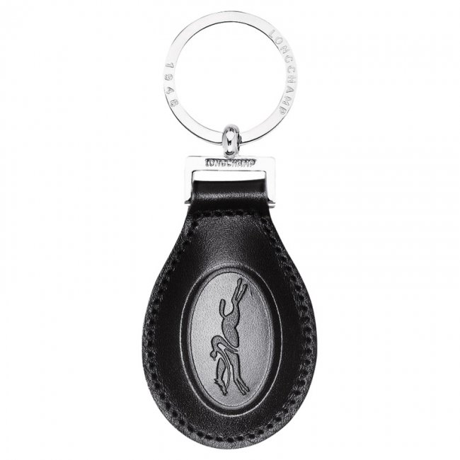 Longchamp Men's Le Foulonné Key-rings Black - Leather | Black