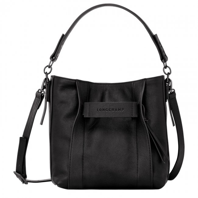 Longchamp Women's 3D S Crossbody bag Black - Leather | Black