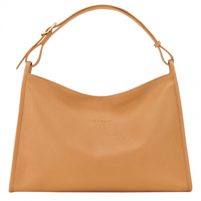 Longchamp Women's Le Foulonné XL Shoulder bag Walnut - Leather | Walnut