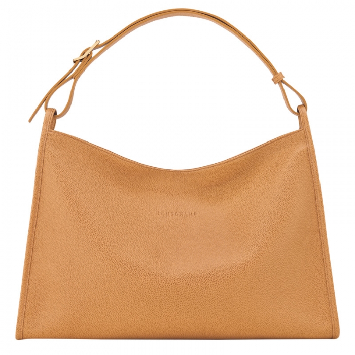 Longchamp Women's Le Foulonné XL Shoulder bag Walnut - Leather | Walnut
