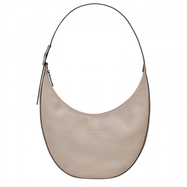 Longchamp Women's Le Roseau Essential L Crossbody bag Clay - Leather | Clay