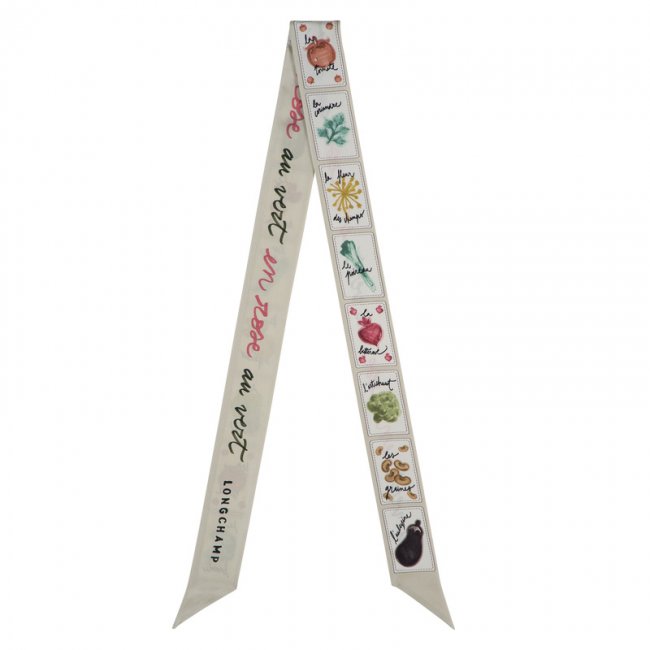 Longchamp Women's Pink and Green Headband Paper - OTHER | Paper