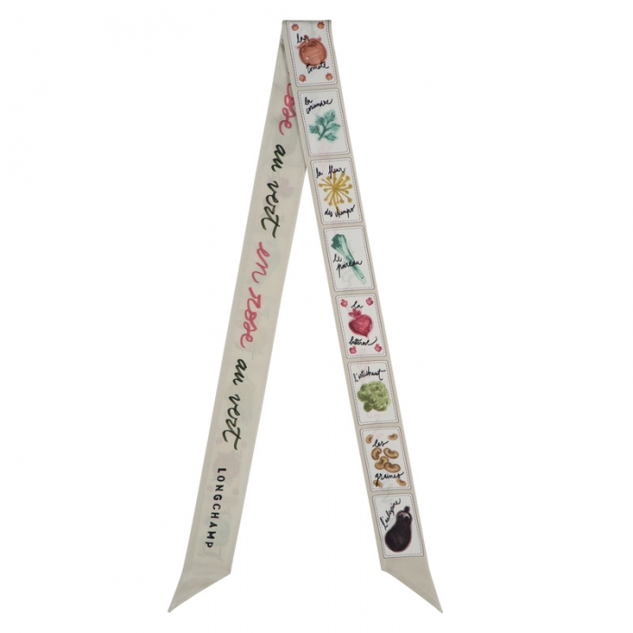 Longchamp Women's Pink and Green Headband Paper - OTHER | Paper